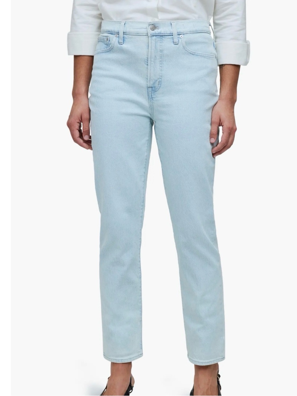 Madewell The Perfect Vintage Jeans Light Blue Women’s Straight-Leg Jeans 27 X 27